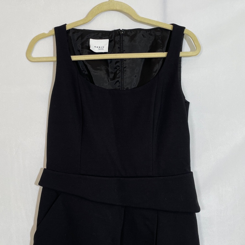 AKRIS Punto Dress Size 6 Black Elegant Sophisticated Dress EUC